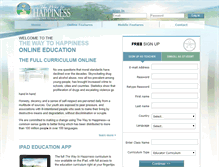 Tablet Screenshot of education.thewaytohappiness.org